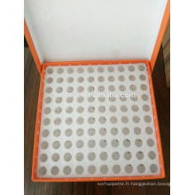 Boîte de tubes cryoviaux à 100 puits pour tubes à centrifuger de 0,5 ml